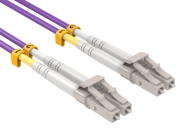 In practical applications, what is the transmission speed of OM4 Taber optic?
